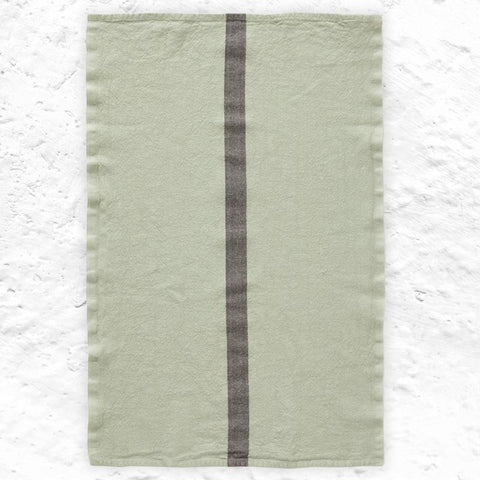 Doudou 100% Linen Tea Towel - Pistachio - by Charvet Editions