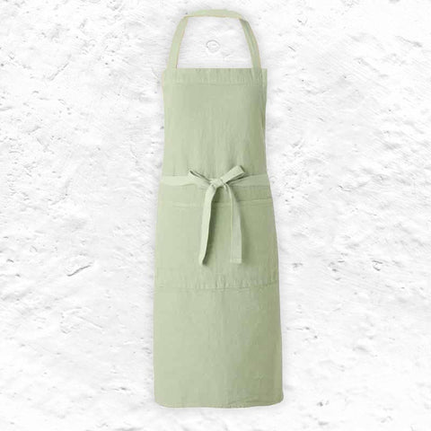 Doudou 100% Linen Apron - Pistachio - by Charvet Editions