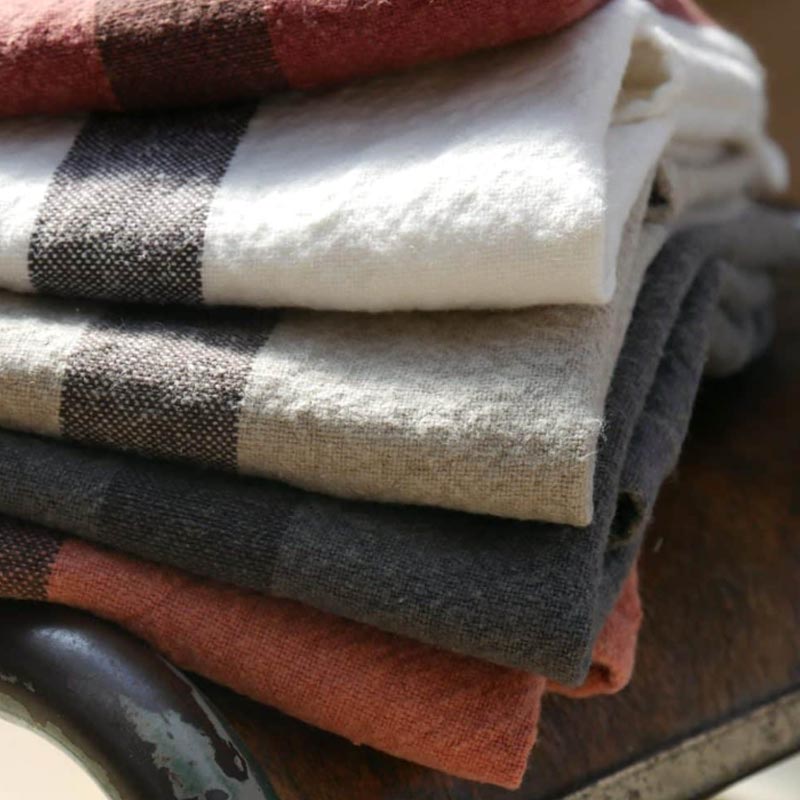 Doudou 100% Linen Tea Towel - Brick - by Charvet Editions