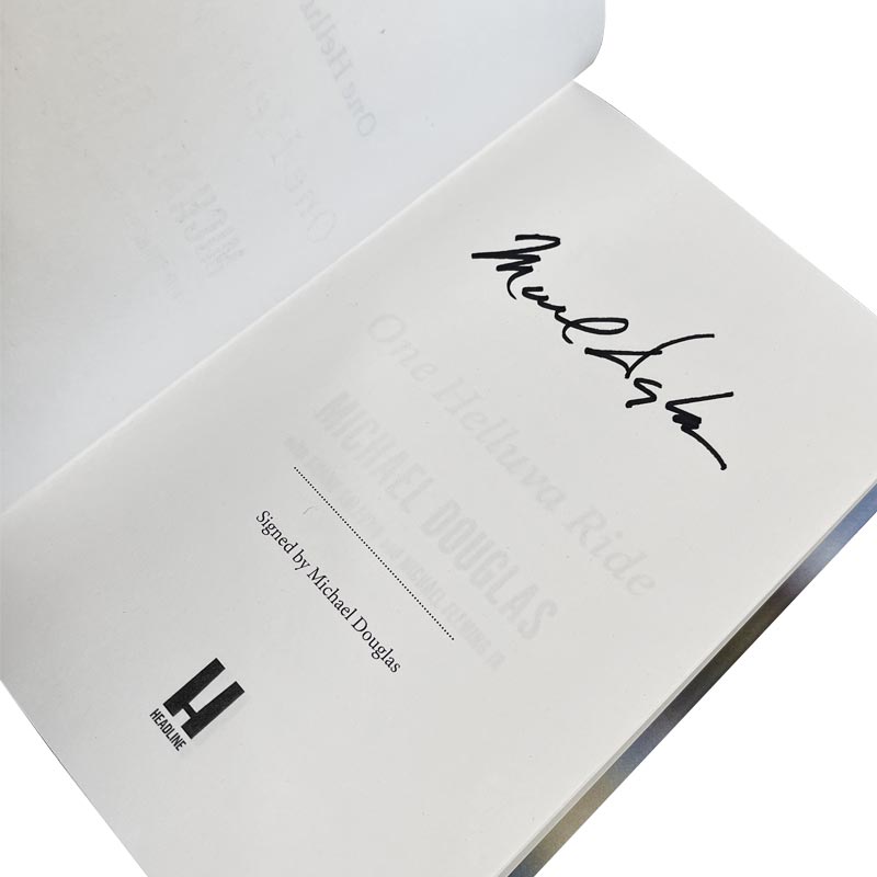 One Helluva Ride, by Michael Douglas - Signed Hardback