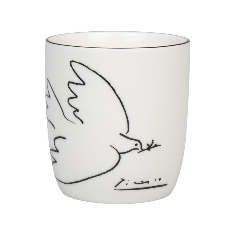 Pablo Picasso Dove of Peace Handleless Bone China Mug, by Könitz