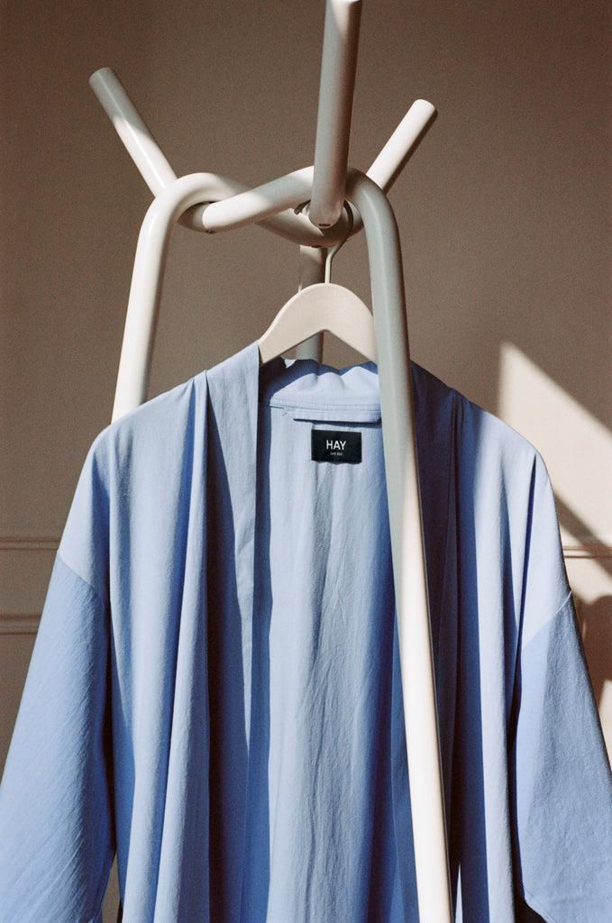 Knit coat stand, grey - des. Jin Kuramoto for Hay