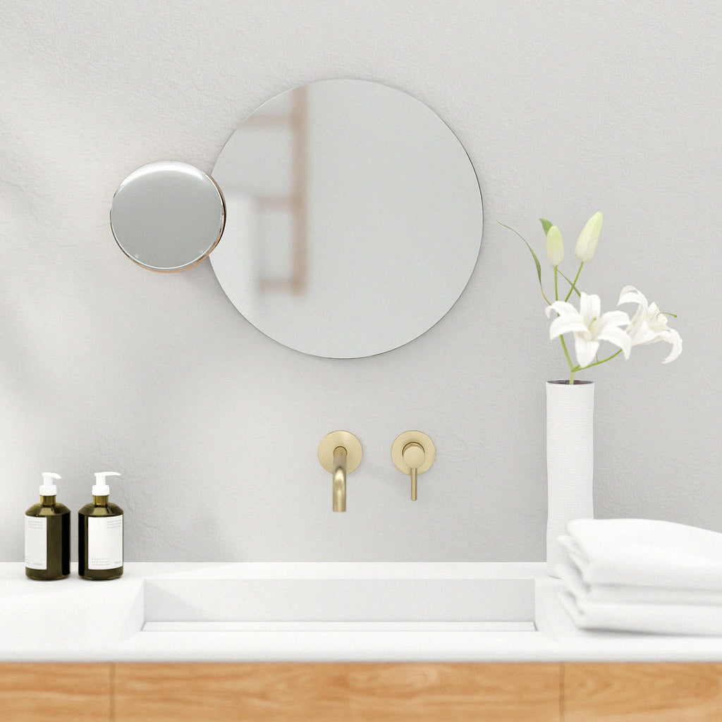 Eclipse mirror - oak - des. Lincoln Rivers for Wireworks