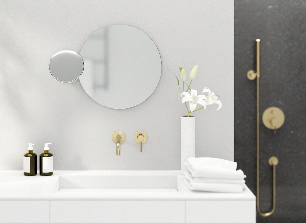 Eclipse mirror - white - des. Lincoln Rivers for Wireworks