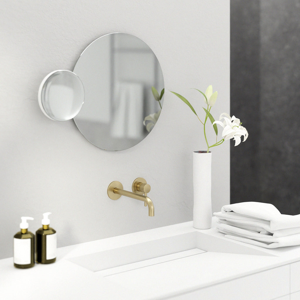 Eclipse mirror - white - des. Lincoln Rivers for Wireworks