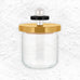 Twergi storage jar, 75cl - Black, yellow & white - des. Ettore Sottsass for Alessi