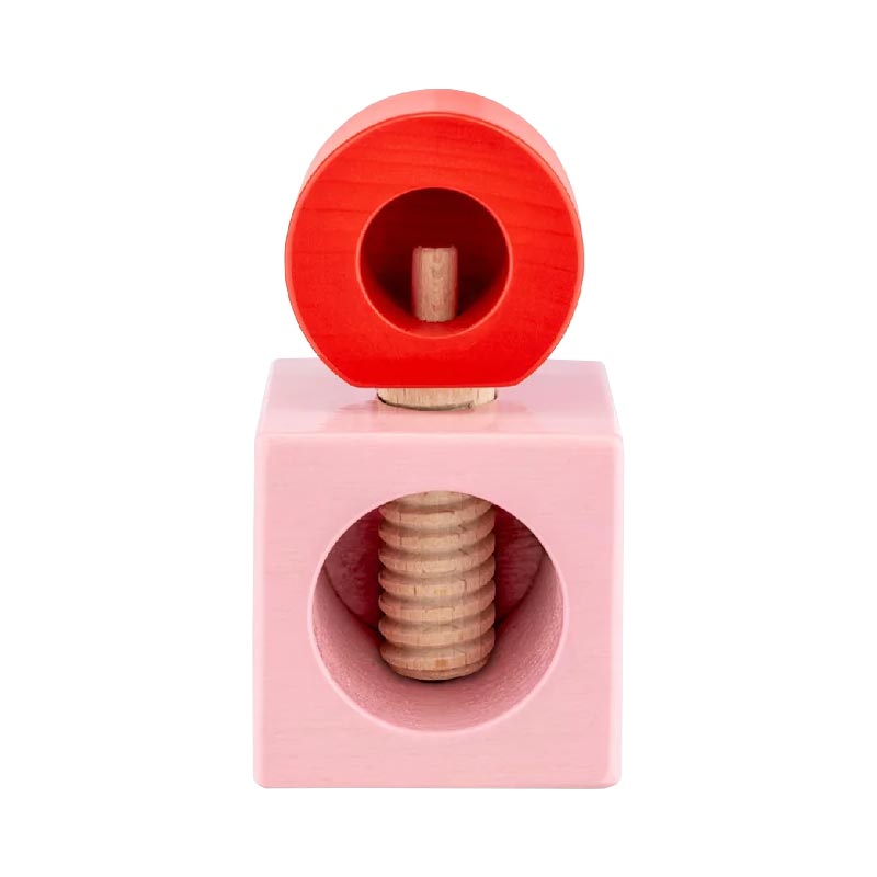 Twergi Nutcracker in Pink / Red, des. Ettore Sottsass for Alessi