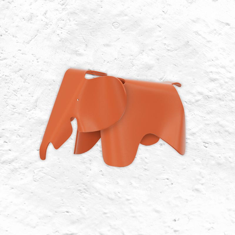 Eames Elephant - Small, Red Orange - des. Charles and Ray Eames, 1945