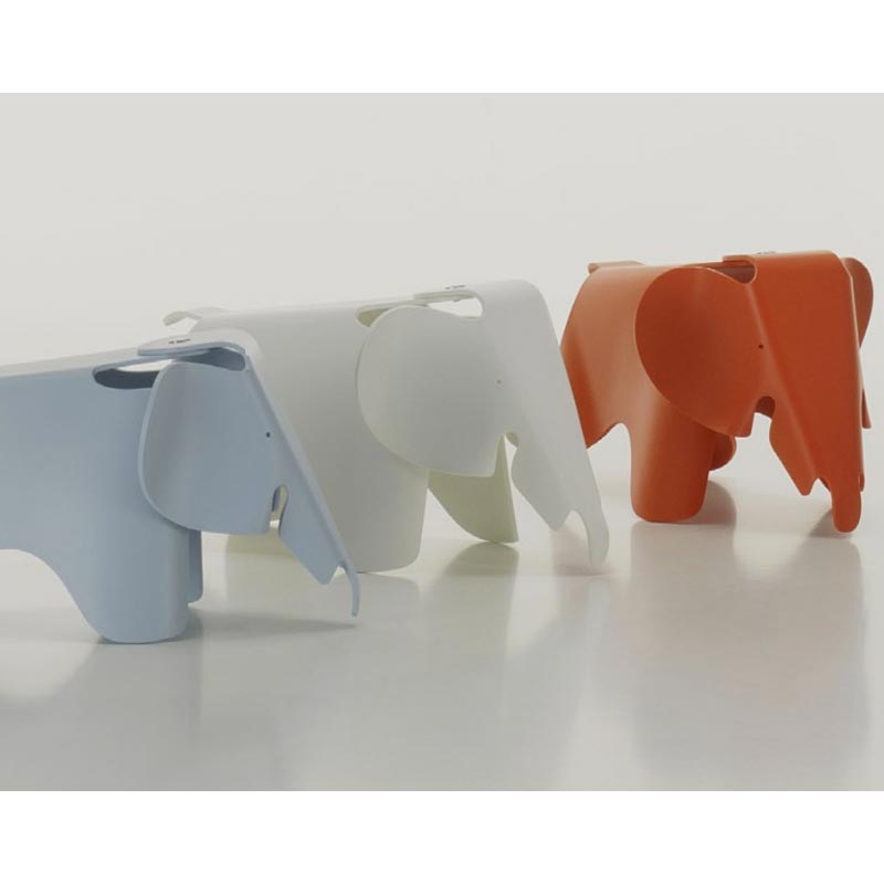 Eames Elephant - Small, Red Orange - des. Charles and Ray Eames, 1945