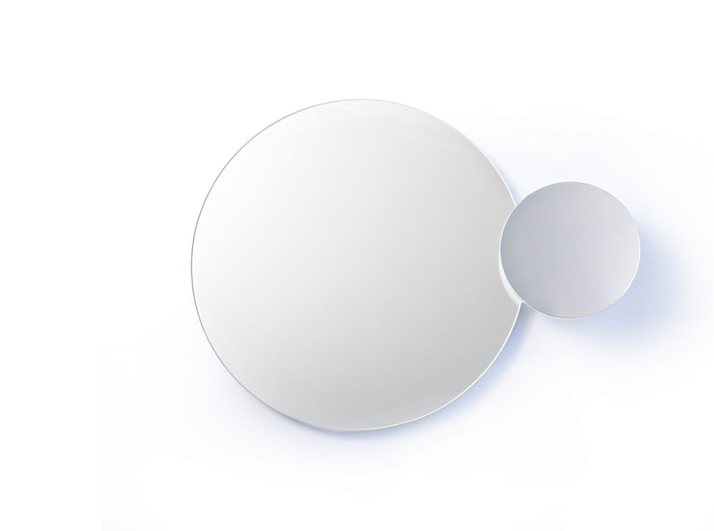 Eclipse mirror - oak - des. Lincoln Rivers for Wireworks