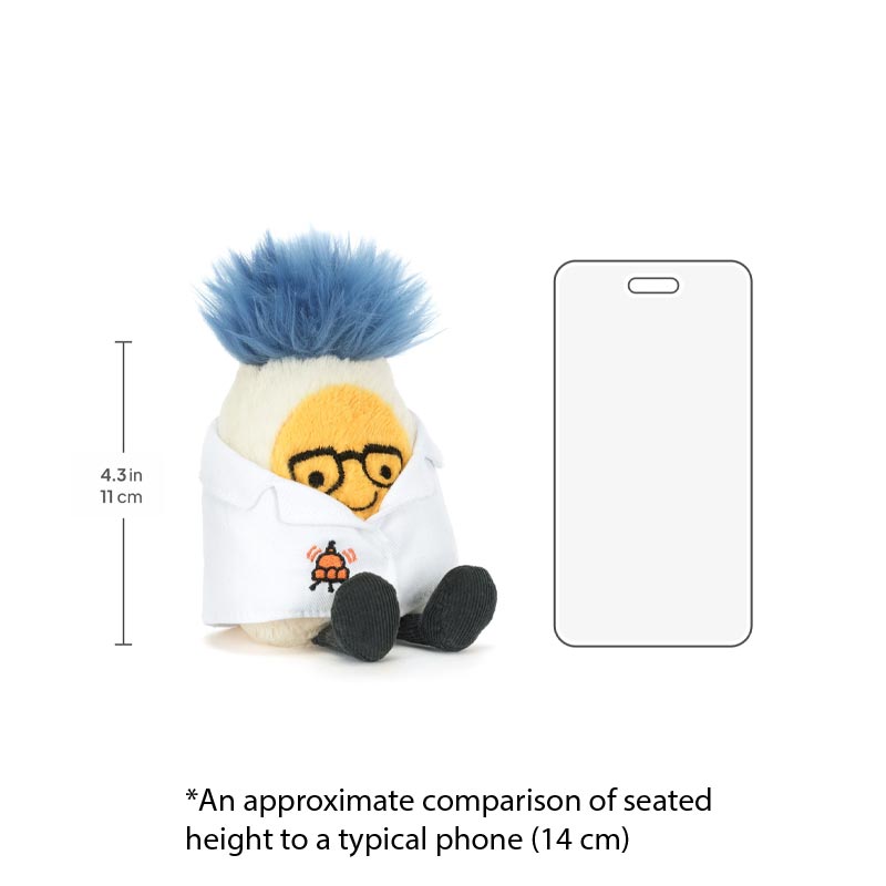 Amuseables Boiled Egg Scientist Outfit - Jellycat