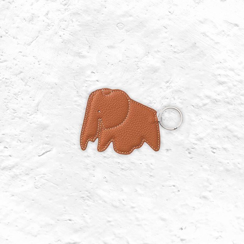 Elephant Keyring (Cognac) - des. Hella Jongerius 2015 (made by Vitra)