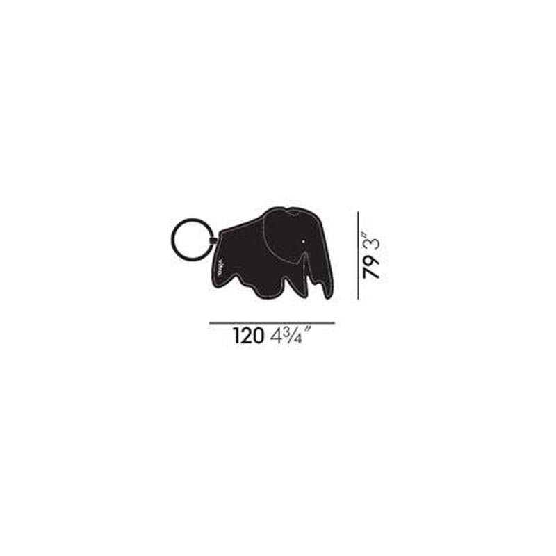 Elephant Keyring (Cognac) - des. Hella Jongerius 2015 (made by Vitra)