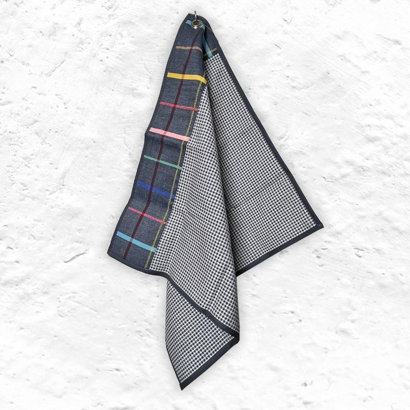 Elisabeth Denim - Bleuet - Hand Towel by Tissage de Luz.