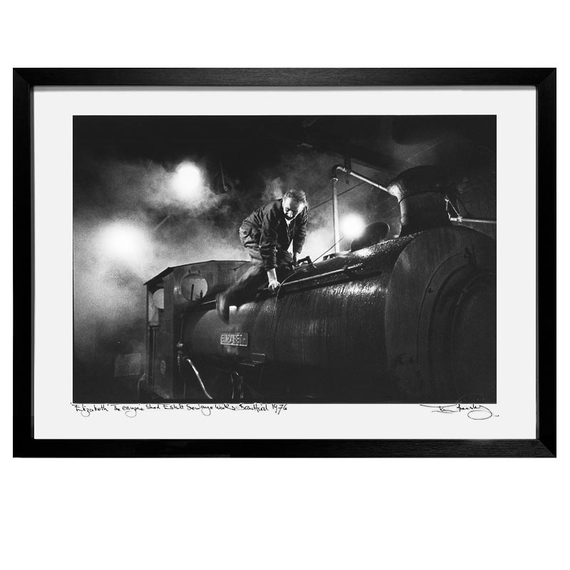 'Elizabeth', The Engine Shed, Esholt Sewage Works - signed framed print, Bradford, 1976 by Ian Beesley
