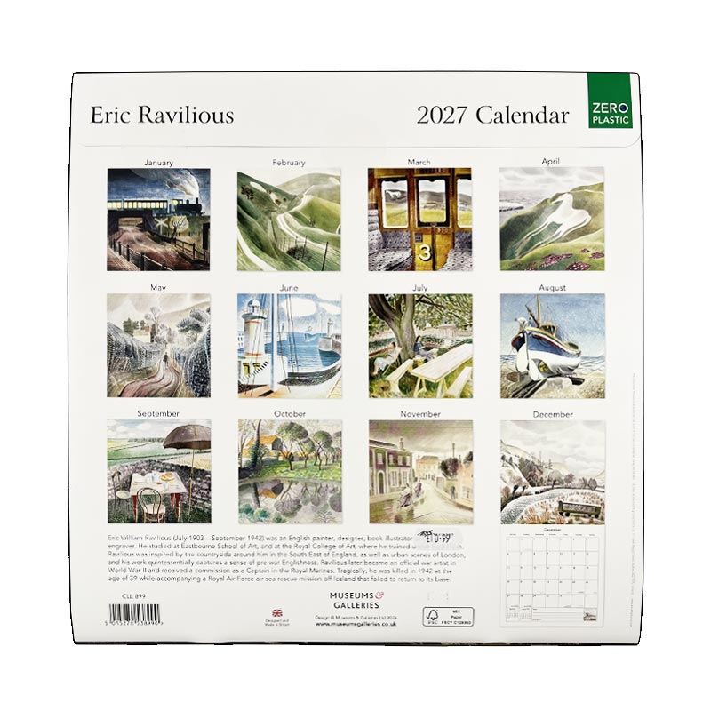 Eric Ravilious 2027 Calendar