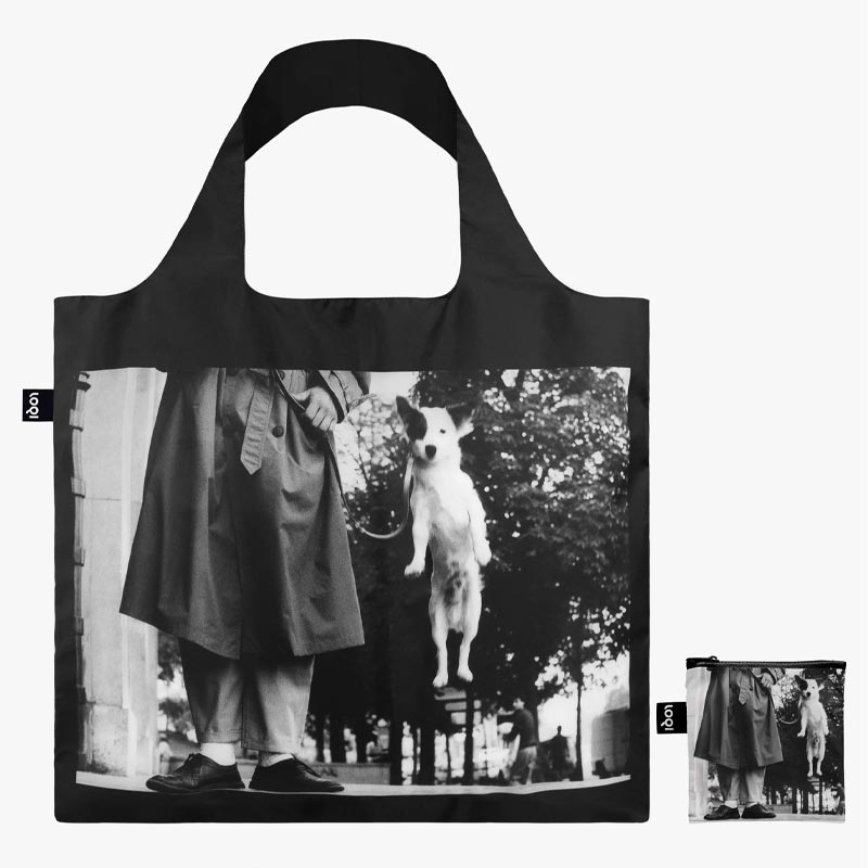 LOQI Foldaway Shopping Bag - Elliot Erwitt - Dog Jumping