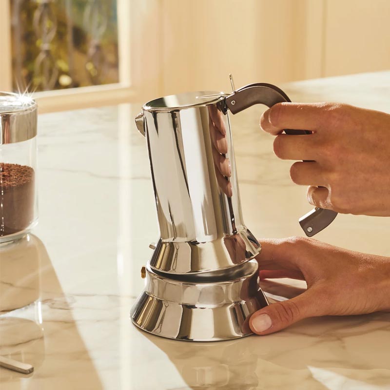 9090 Espresso Coffee Maker - 1 cup - des. Richard Sapper (1978) for Alessi