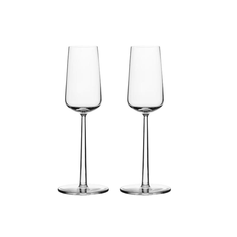 Set of 2 Essence Champagne glasses des. Alfredo Häberli for Iittala