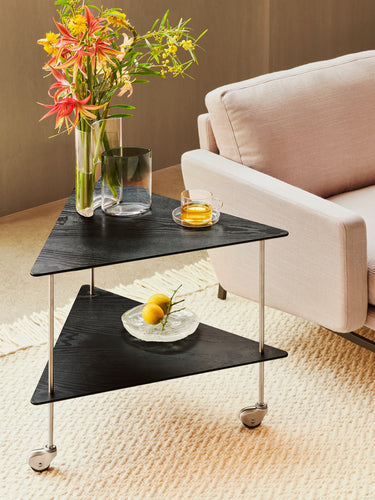 AJ trolley side table des. Arne Jacobsen, 1955 (made by Fritz Hansen)