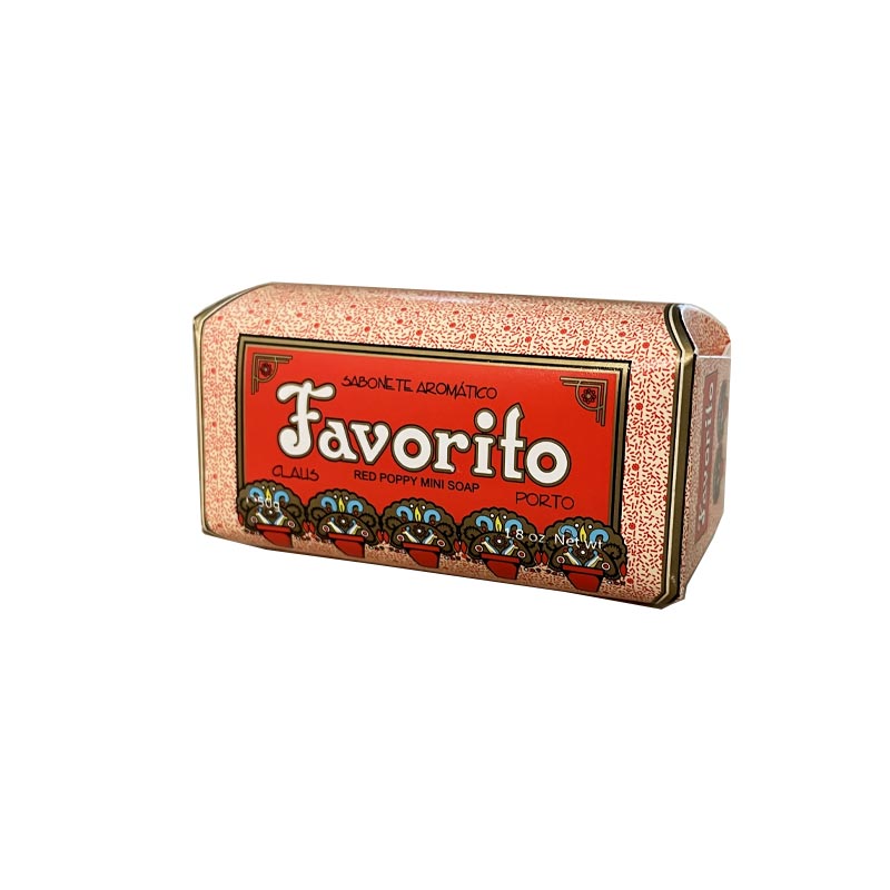 Favorito Mini - Red Poppy Soap, by Claus Porto