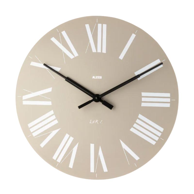Firenze Wall Clock - Grey - des. Achille Castiglioni & Pier Giacomo Castiglioni for Alessi