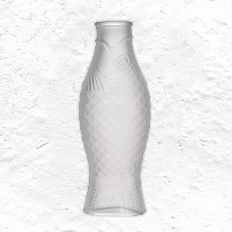 Fish & Fish Carafe - Frosted White - des. Paola Navone for Serax