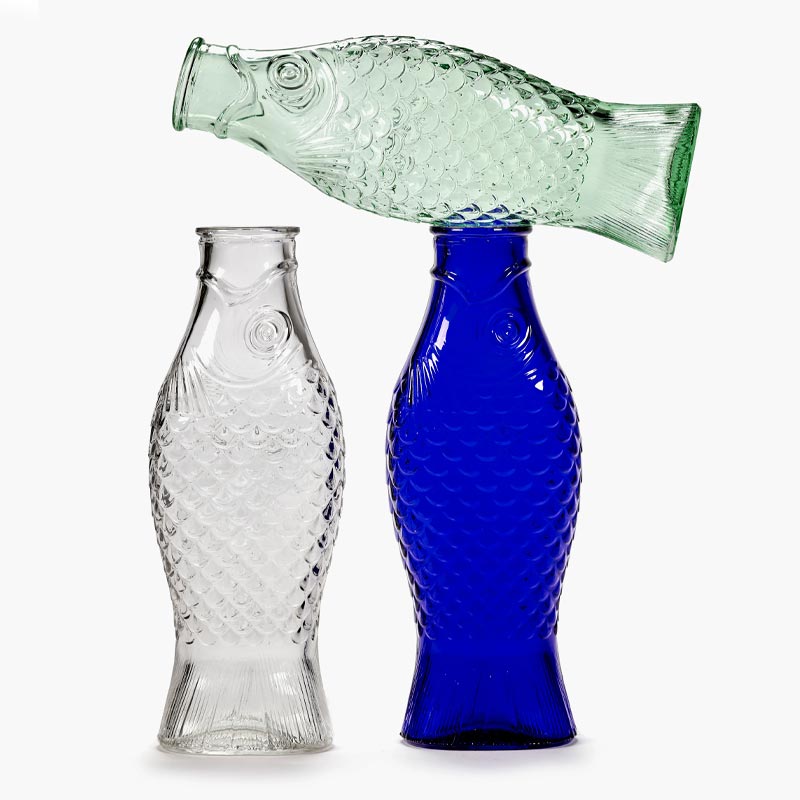 Fish & Fish Carafe - Frosted White - des. Paola Navone for Serax