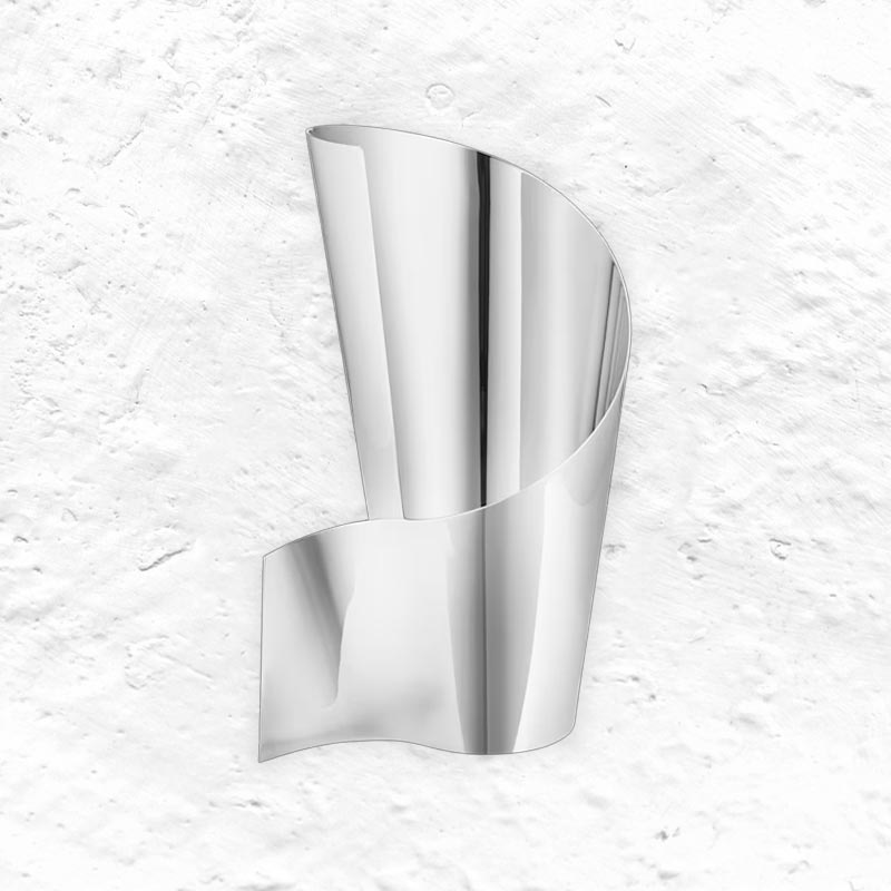 Fold Small Vase in Mirror Polished Stainless Steel - Georg Jensen