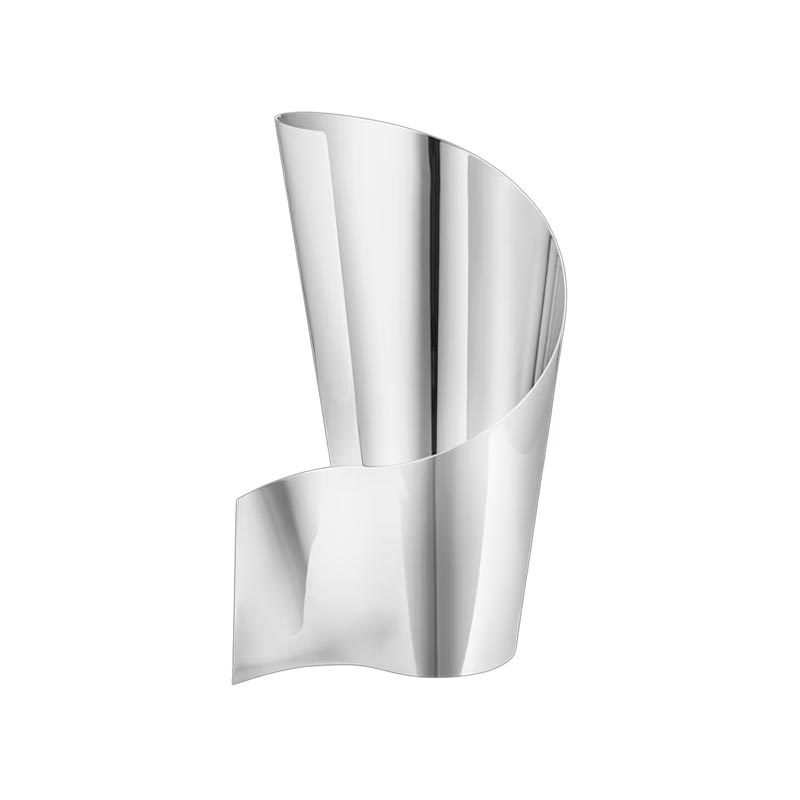 Fold Small Vase in Mirror Polished Stainless Steel - Georg Jensen