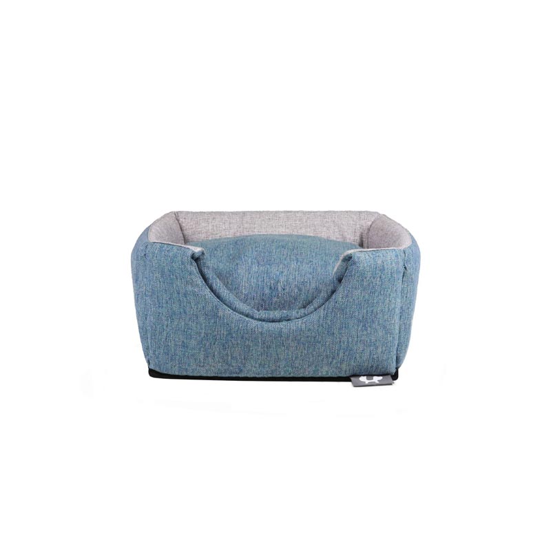 "Chalet" Foldaway Dog and Cat House / Bed - Aquamarine / Grey - by United Pets Sand