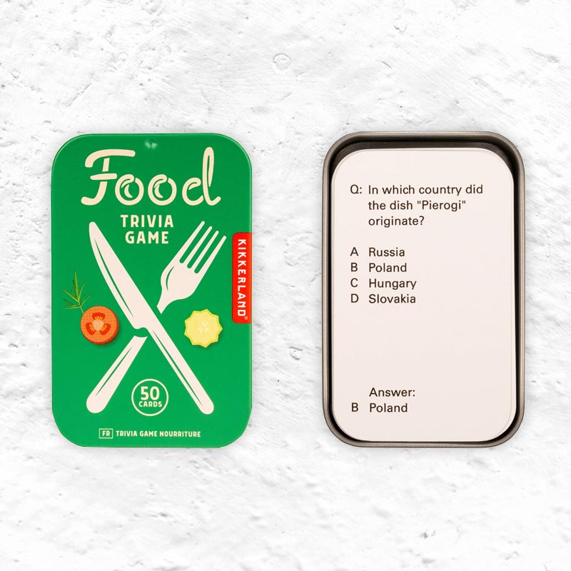 Food Trivia Game by Kikkerland