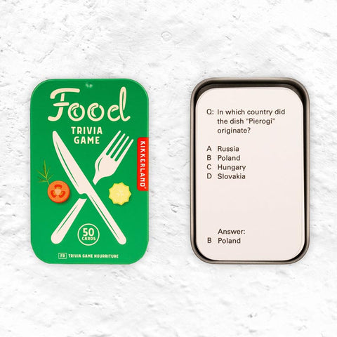 Food Trivia Game by Kikkerland