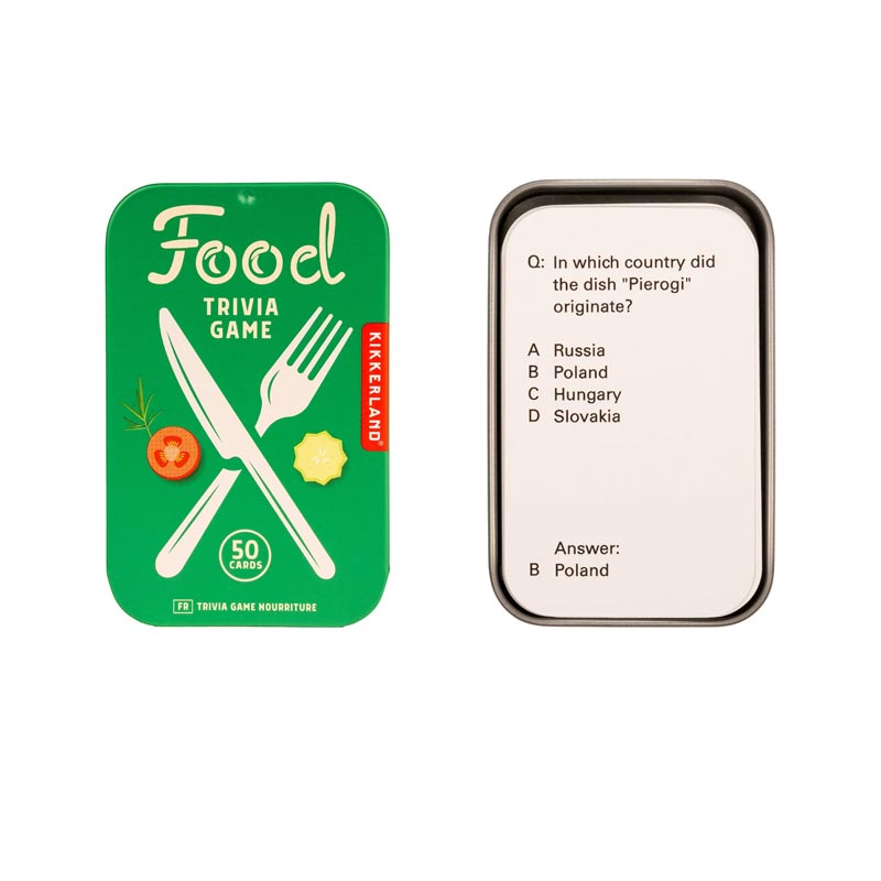 Food Trivia Game by Kikkerland
