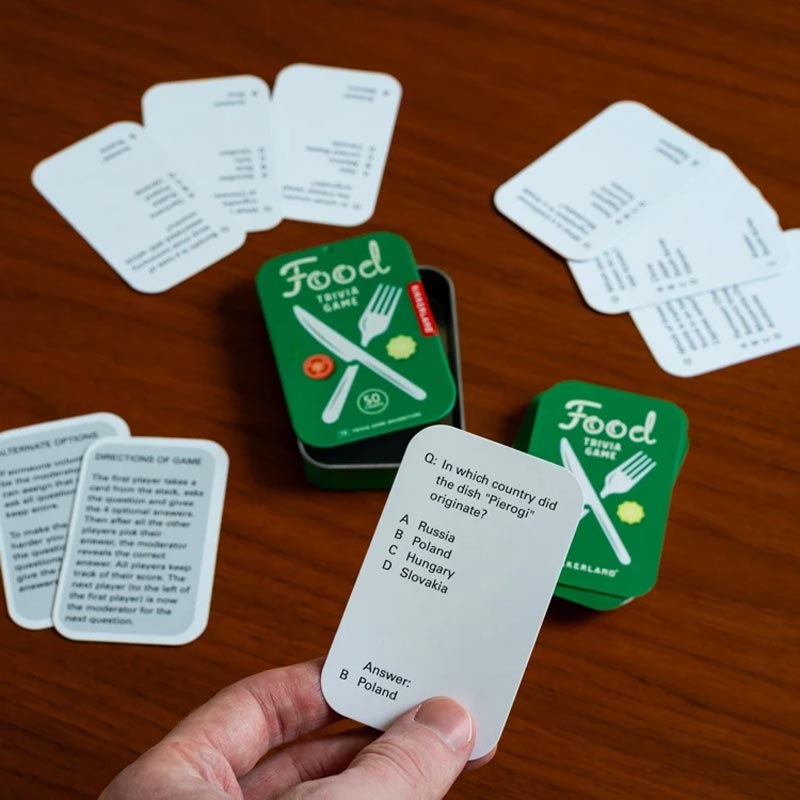 Food Trivia Game - by Kikkerland