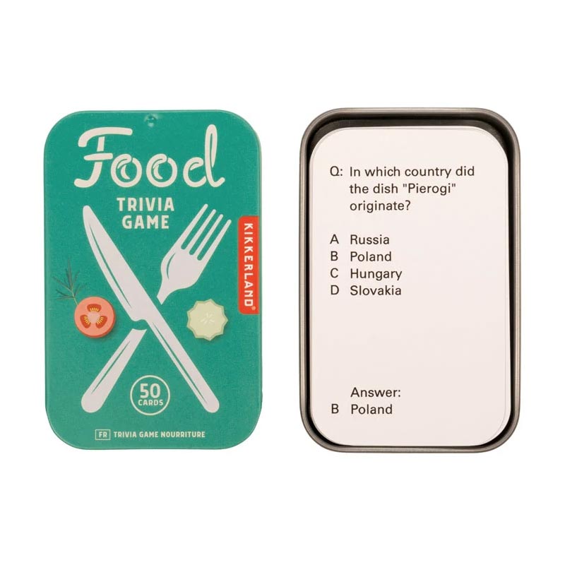 Food Trivia Game - by Kikkerland