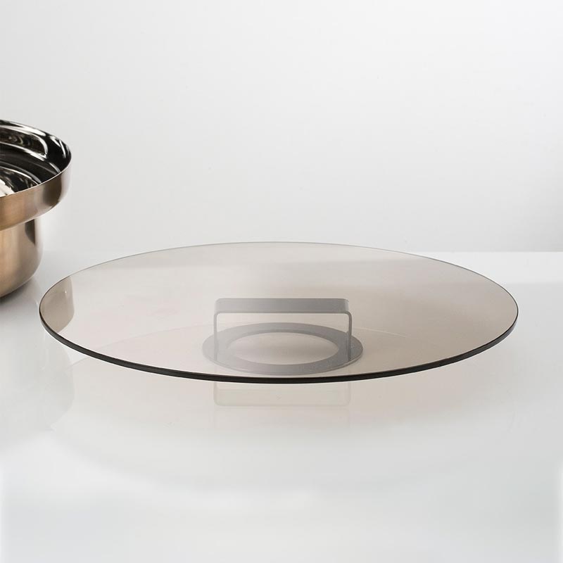 Foodwear Bronze 26cm Stockpot with Bronze Glass Lid - des. Rodolfo Dordoni for KnIndustrie