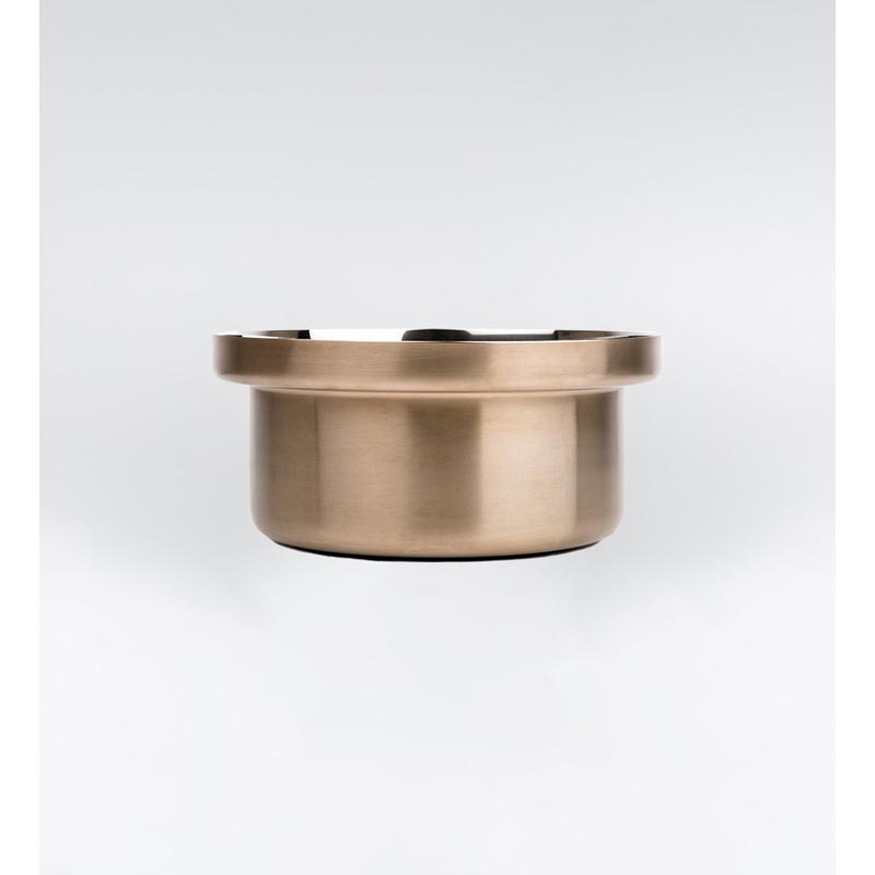 Foodwear 26cm Bronze Casserole Pan with Bronze Glass Lid and Canaletto Walnut Handle - des. Rodolfo Dordoni for KnIndustrie