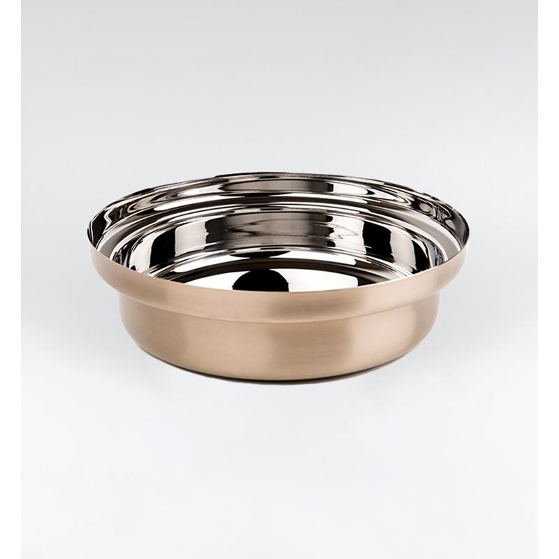 Foodwear Bronze 30cm Low Casserole Pan with Bronze Glass Lid and Canaletto Walnut Handle - des. Rodolfo Dordoni for KnIndustrie