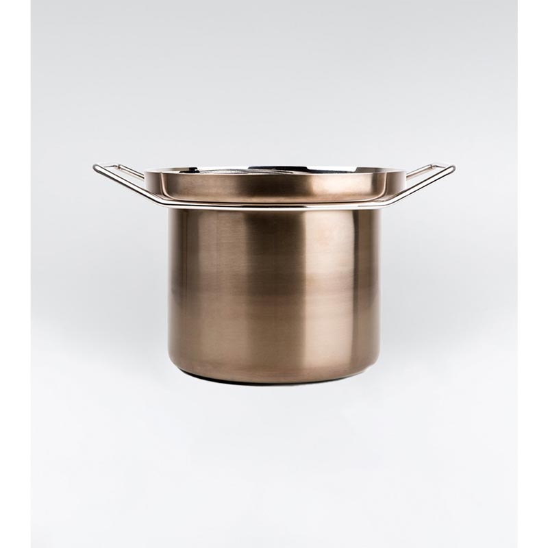 Foodwear Bronze 26cm Stockpot with Bronze Glass Lid - des. Rodolfo Dordoni for KnIndustrie