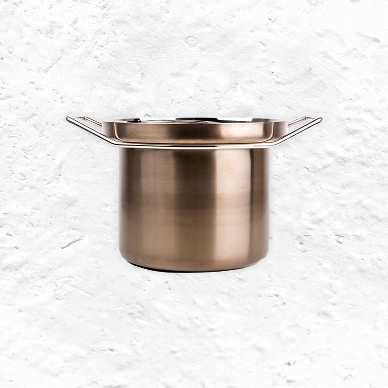 Foodwear Bronze 26cm Stockpot with Bronze Glass Lid - des. Rodolfo Dordoni for KnIndustrie