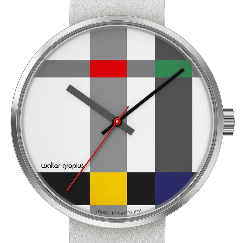 Forum Watch - Crossing Mondrian - White Leather Strap - Sapphire Crystal - by Walter Gropius