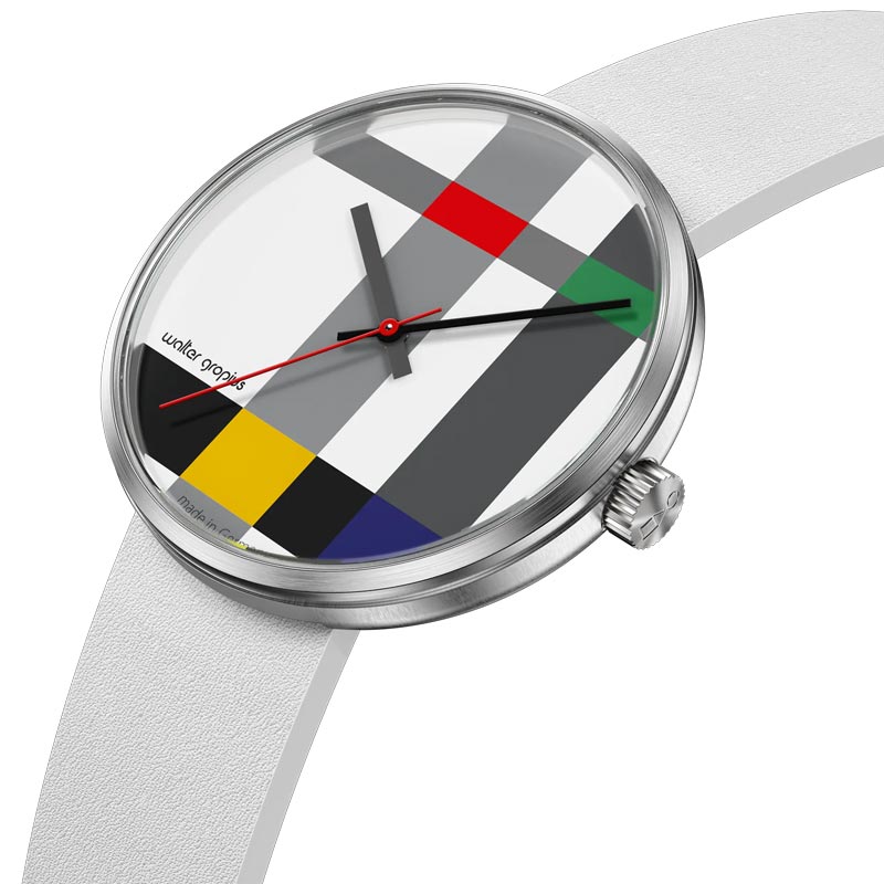 Forum Watch - Crossing Mondrian - White Leather Strap - Sapphire Crystal - by Walter Gropius