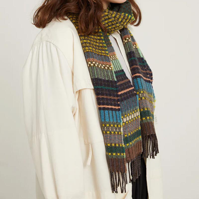 Fremont - Parakeet Lambswool Scarf - by Wallace Sewell