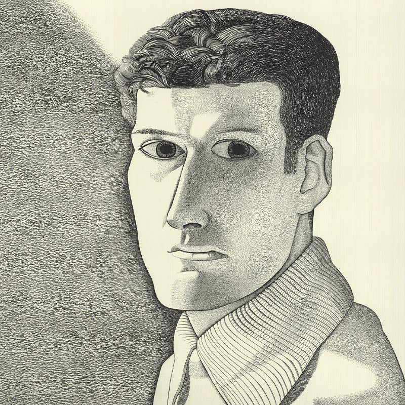 Man at Night (Self Portrait) poster by Lucian Freud