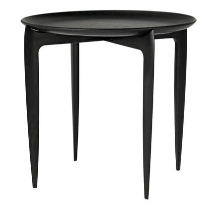 Foldable Tray table - black - des. Willumsen & Engholm, 1958 (made by Fritz Hansen)