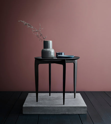 Foldable Tray table - black - des. Willumsen & Engholm, 1958 (made by Fritz Hansen)