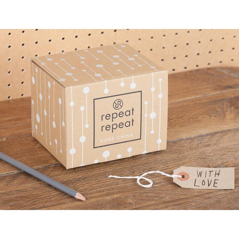 Gallery Mug - Pencils Olive - Bone China decorated in Stoke-on-Trent by Repeat Repeat