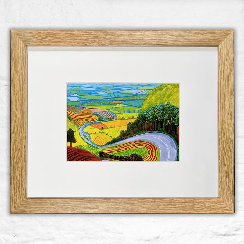 Garrowby Hill (Mini Framed) by David Hockney