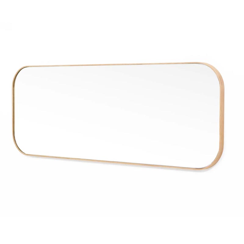 'Gaze' Wall Mirror - Oak - des. Lincoln Rivers, made by Wireworks